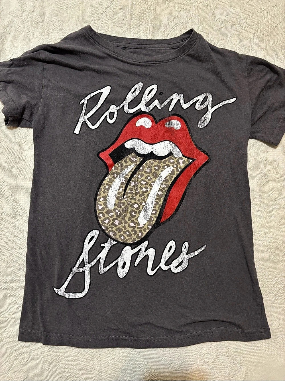 The Rolling Stones Rolling Stones Tongue graphic tee Graphic Tee Black & Red